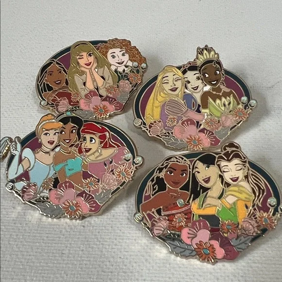 2022 Disney Parks Princess Complete Booster Pin Set - Picture 1 of 11